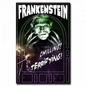 Frankenstein 24x36inch Old Horror Movie Silk Poster Art Print Shop Room Decal   152947514250